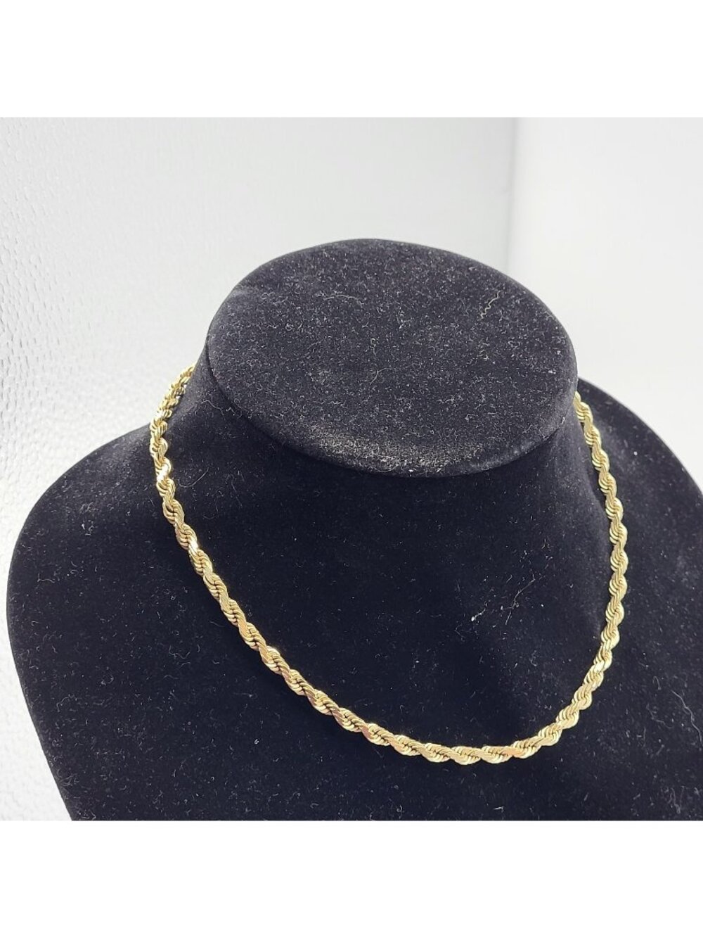 Heavy Gold Chain Solid 14k Italy Yellow Gold 27 Grams 16" Safety Clasp - Picture 1 of 12